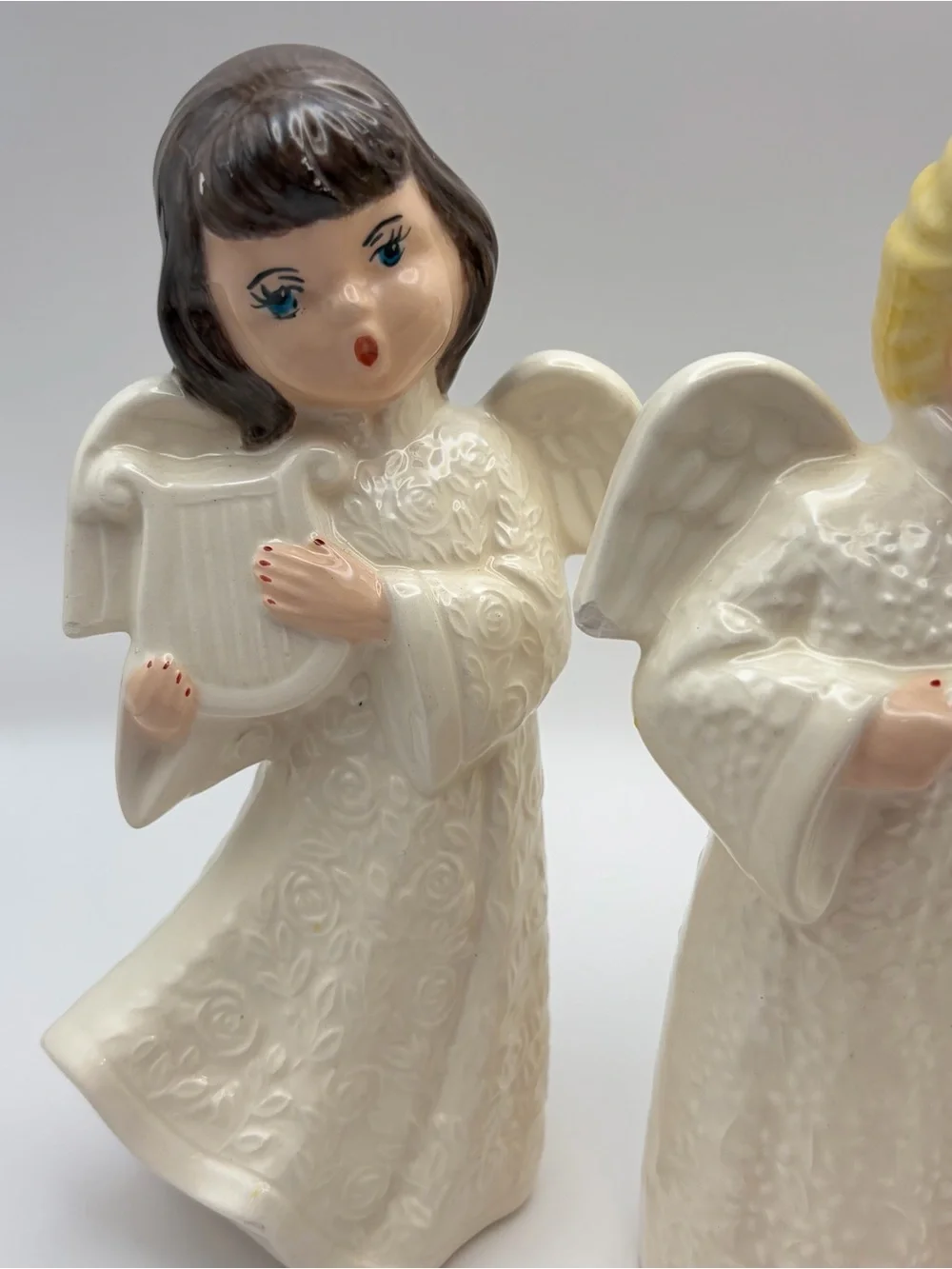 Vintage Ceramic Musical Angel Trio 8